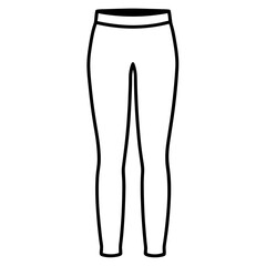 Minimal Leggings Vector on White