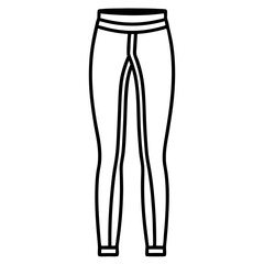 Minimal Leggings Vector on White
