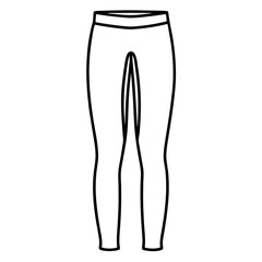Minimal Leggings Vector on White