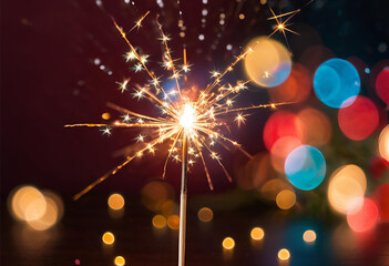 fireworks in the night