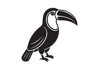 Obraz premium Toucan icon, Toucan silhouette Vector