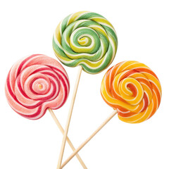 Spiral lollipops isolated on white background png spiral lollipop png colorful candy png sweet treat png rainbow lollipop png transparent background image