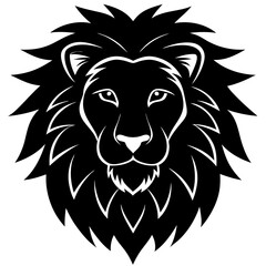 Obraz premium Lion head/face vector illustration on white background