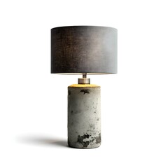 Enhance Interior Lighting with a Polished Concrete Cylinder Lamp Showcasing Unique Contemporary Minimalist Design Aesthetics