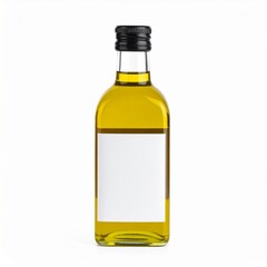 Elegant Olive Oil Bottle for Gourmet Cooking on Isolated White Background