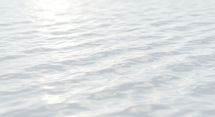 Obraz premium Serene Water Ripple Texture: Abstract White Background for Design Projects wave fluid light clean 