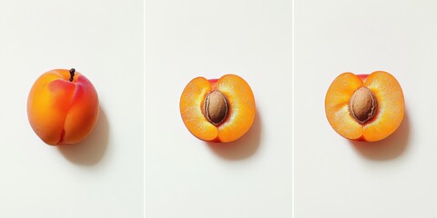 Fresh Apricot halves and whole