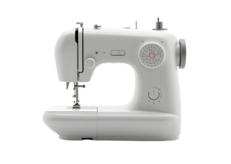 sewing machine isolated on white