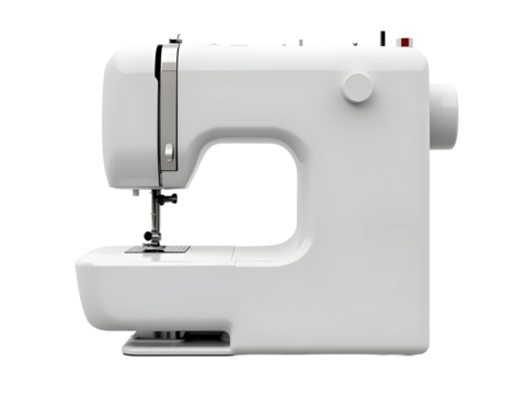 sewing machine isolated on white