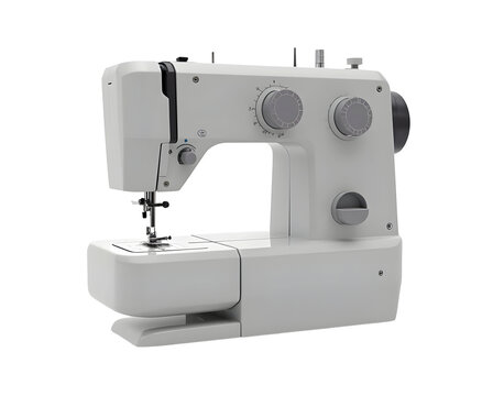 sewing machine isolated on white