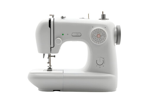 sewing machine isolated on white