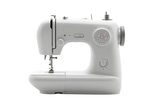 sewing machine isolated on white