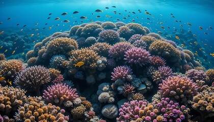 Obraz premium Great Barrier Reef: Marine Life, Conservation, and Global Cooperation sea fish ocean coral nature 