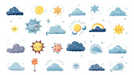 Professional Weather Forecast Concept Including Any Season Rainstorm Image