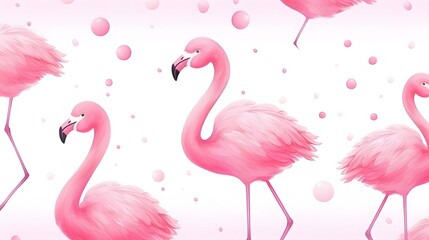 Obraz premium Seamless Pattern with Cute Pink Snails on White Background for Design Projects