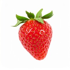 Fresh Organic Strawberry for Healthy Diet on Isolated White Background