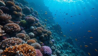 Obraz premium Ocean's Silent Scream: Dead Coral Reefs and Ecosystem Collapse wildlife sea life fisheries pollution