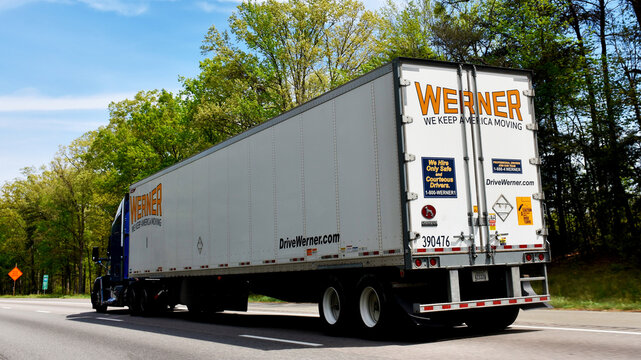 Werner Enterprises Company Truck, Virginia, USA