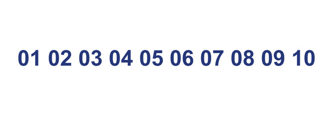 Bullet Points icon set inline style, Simple round numbers in flat style, Set of 0-09 numbers simple black symbol sign for apps. EPS 10.