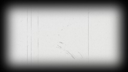 Grungy black and white old film frame animation with noise and flicker overlay ready. High quality 4k footage
