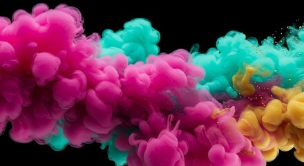 Obraz premium Fluid Color Symphony: Abstract Motion Background Design. Perfect for vibrant website banners, 