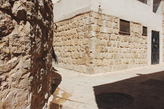 A horse tail in Mardin ancient city streets