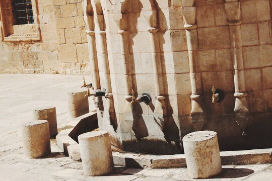 Shadirvan from antique mosque of Mardin