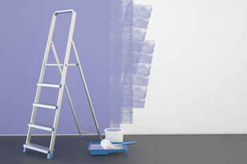 Repair in the apartment, concept 3d illustration 