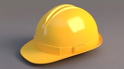 Yellow Hard Hat Safety Helmet Construction Work
