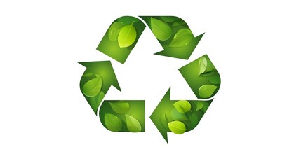 Obraz premium Creative illustration of recycled symbol being repurposed through connector cartoon design