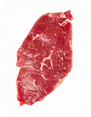 Modern Lean Beef Steak for Protein-Rich Meals on Isolated White Background