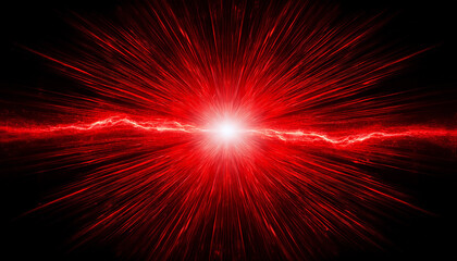 energy shock wave a red shock wave spreading from the central point illuminates the entire black background