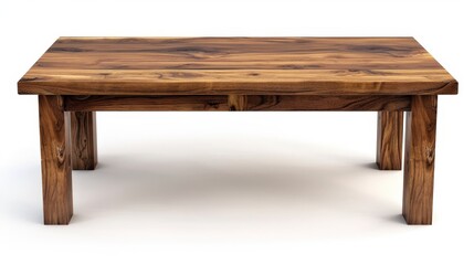 Wooden coffee table, simple design