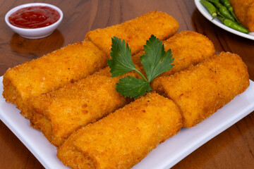 Authentic Indonesian Rissoles Arranged for Serving