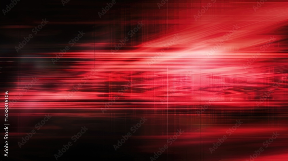 Poster abstract red black line effect on surface of modern template design express seamless style scene. di