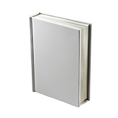Blank white book mockup isolated on perfect for design presentation or on transparent background 3d