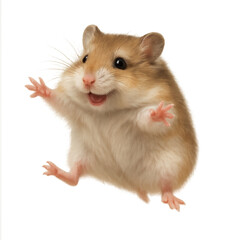 little mouse on white background