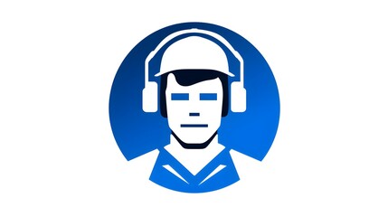 Fototapeta premium Professional bicolor flat rounded operator vector icon for website design and app development