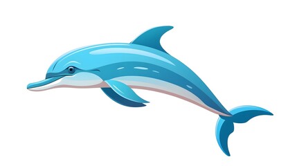 Fototapeta premium Detailed Spinner Dolphin Animal Flat Vector Illustration Cartoon 2