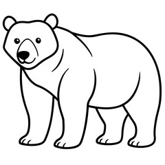 Minimal Bear Vector on White
