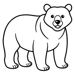 Minimal Bear Vector on White