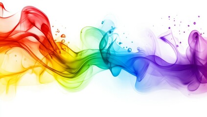 Colorful abstract swirling liquid