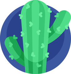 cactus illustration on a white background   