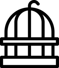 cage illustration on a white background  