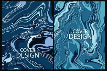 blue spalsh watercolor brush painting abstract background, Liquid, marble, fluid, ink, water color , Ocean blue seamless marble pattern with psychedelic swirls. Vector liquid acrylic texture. Flow art