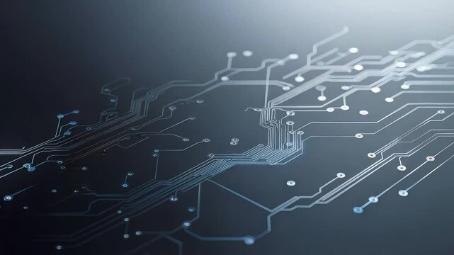 Abstract Technology Modern Circuit Design Exploring Electronics