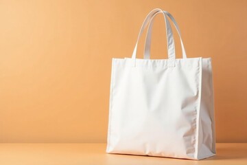 White cotton shopping tote bag, handles, blank , gift, shopping tote, store