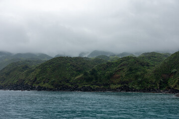 日本の東京都八丈島のとても美しい風景