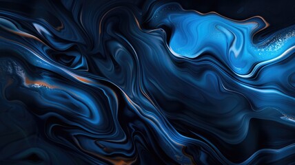 Obraz premium Abstract vivid color wave flowing express the energetic signal. Seamless texture of vividness curve swirling convey sense of harmony and wonderful scene perfect for effect and graphic design. AIG53.