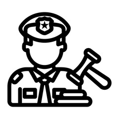law Line Icon